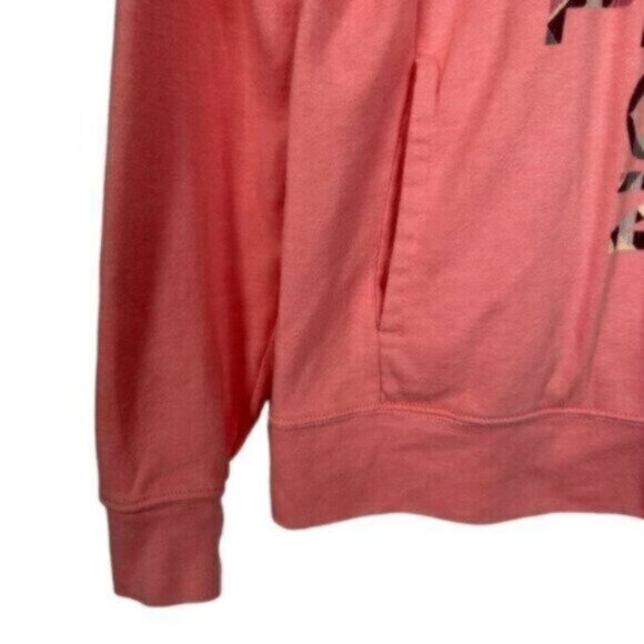 The North Face | Pink Peach Abstract Print Sweatshirt Size Small - Picture 2 of 8